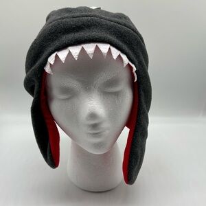 NWT GAP Kids Grey Shark Fleece Beanie Cap Sz L/ XL Outdoor Gorpcore Hiking